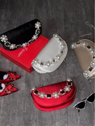 Bag Women 2026 New French Fairy Bag Diamond Saddle Bag Internet Celebrity Same Style Satin Dinner Shoulder Crossbody Bag