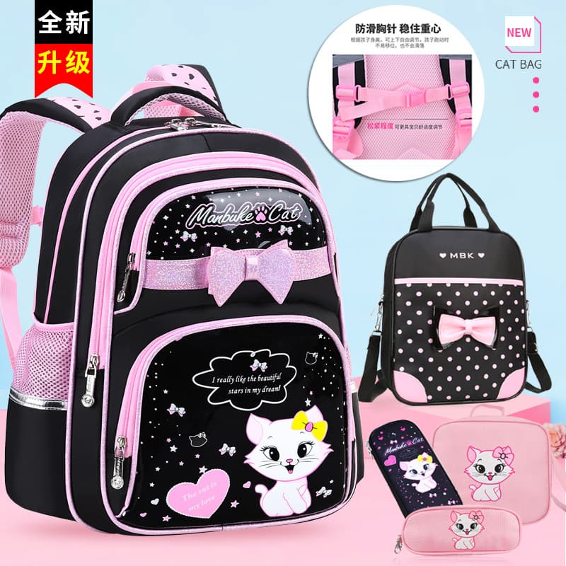 Korean school bag for primary school students 1-3-4-6 grade 5 children's school bag 6-12 years old cute girls backpack