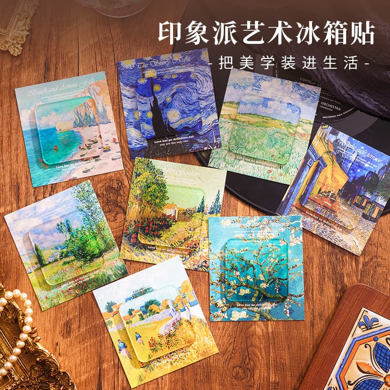 Cultural Creative Art Acrylic Fridge Magnet Magnetic Ins High-End DIY Home Decorative Magnet Sticker Fridge Magnet Custom