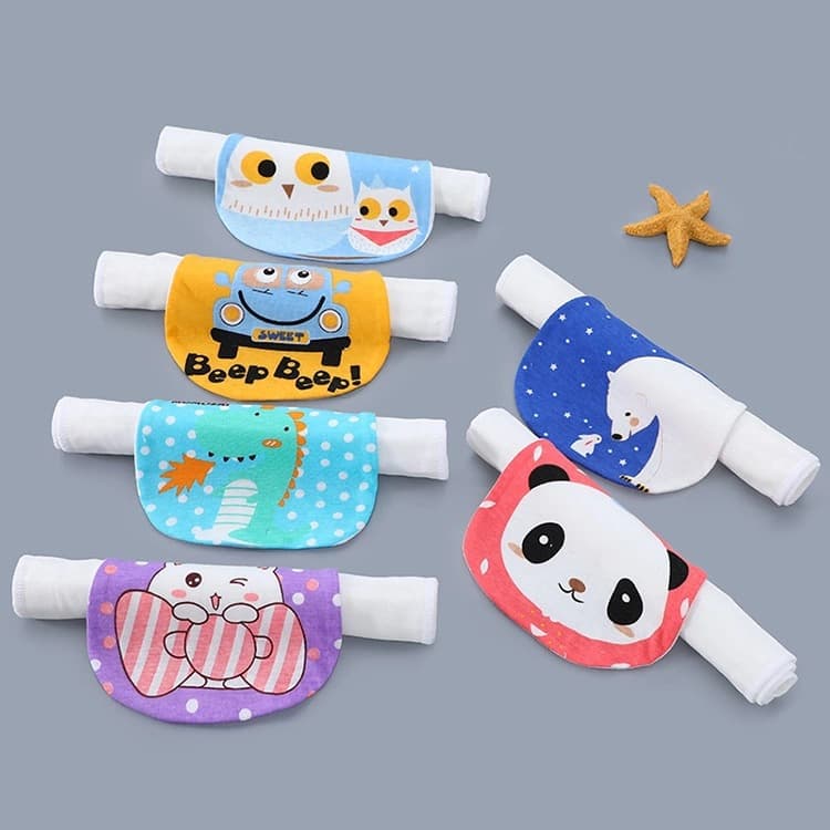 Wholesale Baby Four-Layer Sweat-Absorbing Towel, Kindergarten Cloth Pad, Children's Sweat-Proof Towel, Summer Essential Back Pad