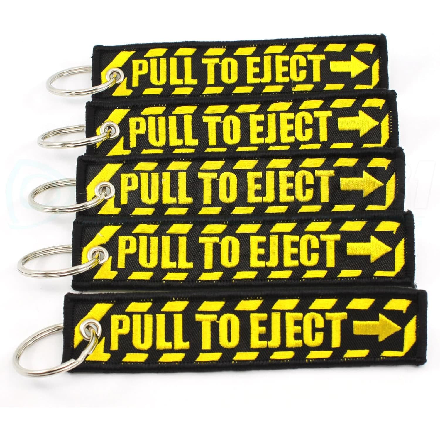 AliExpress Amazon yellow popular pull to eject fashionable popular motorcycle embroidery keychain