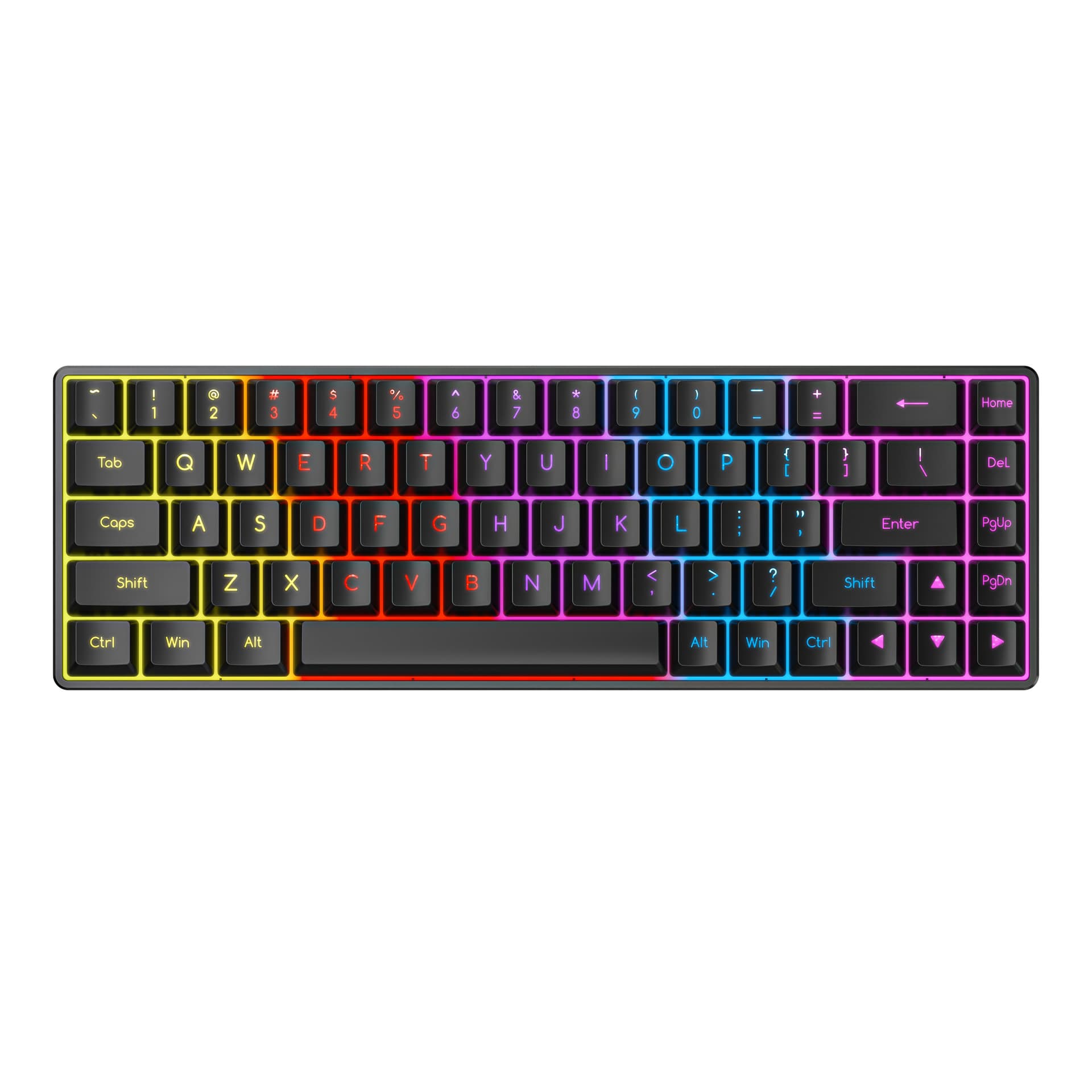 Factory Direct 61/68-Key Wired Mechanical Keyboard Red Switch Detachable Cable Desktop Computer Gaming Keyboard Wholesale