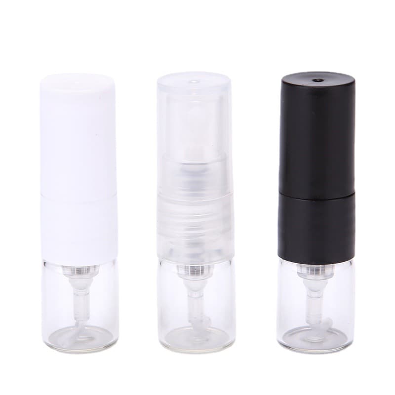 B006-1ml Perfume Dispenser Glass High-End Portable Fine Spray Bottle with Press-Type Sprayer Nozzle