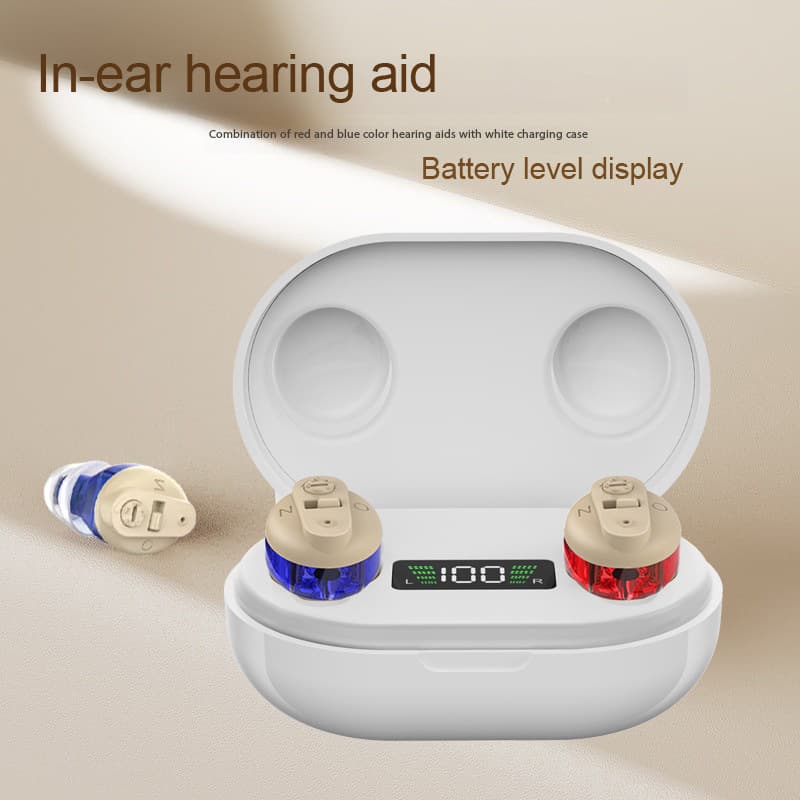 Cross-border Hearing Aids for Seniors Invisible Sound Amplifier Digital Display Rechargeable Case Accessories