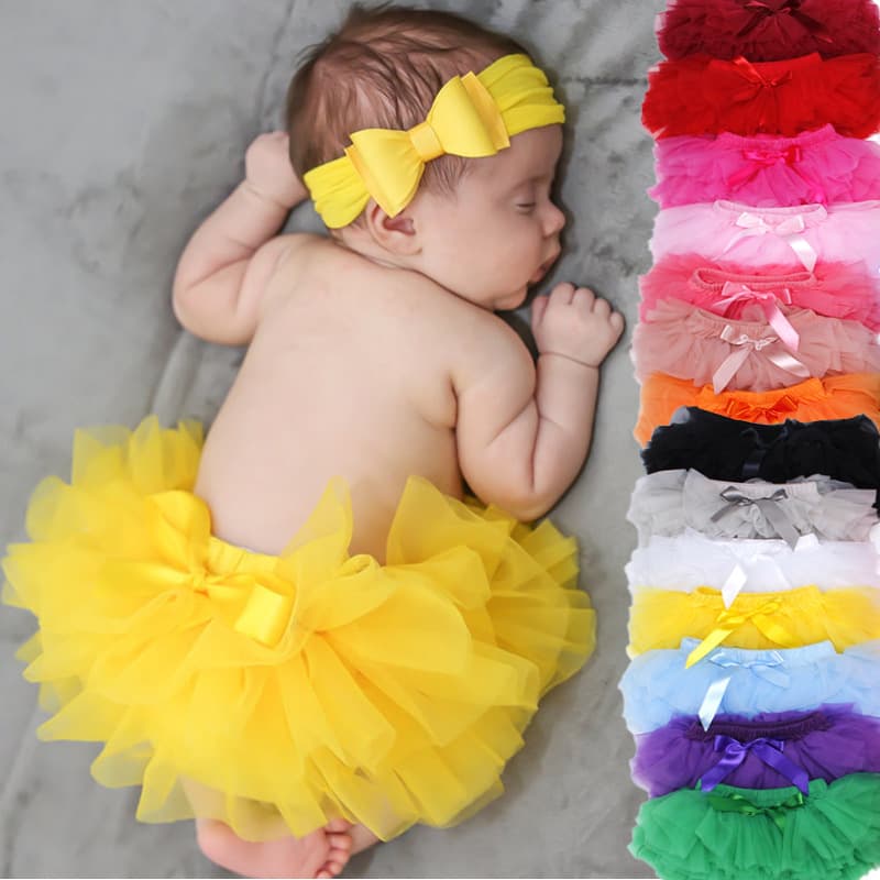 Cross-Border Children's Puff Skirt, Baby Soft Tulle Skirt, Infant Puff Skirt Photography Outfit Tutu Skirt