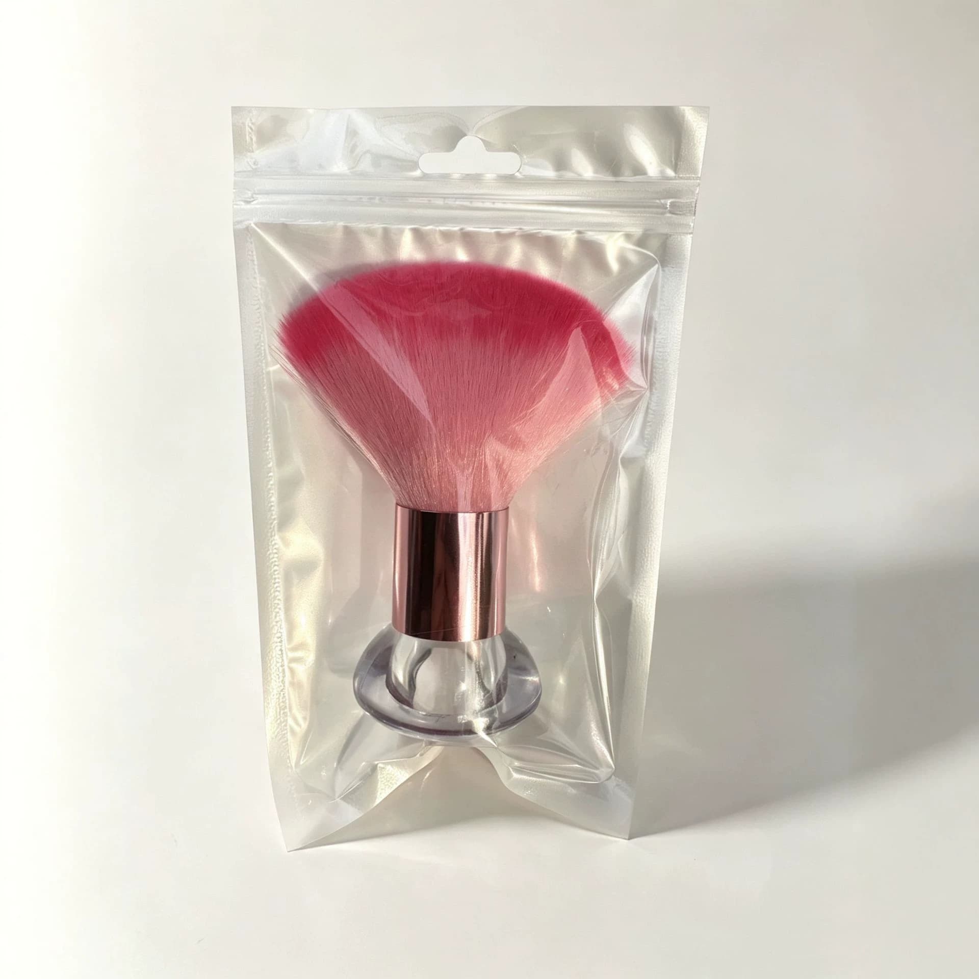 New Cross-Border Hair Sweeping Brush Powder Brush Nail Dust Brush Nail Brush Cleaning Brush Transparent Base Large