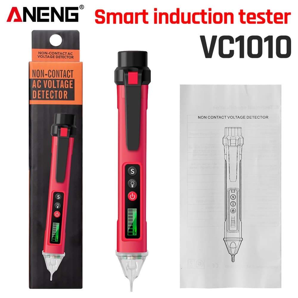 ANENG Smart Induction Voltage Tester - Non-Contact AC/DC Line Detection, Continuity and Breakpoint Testing Pen for Electricians