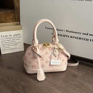 New Small Shell Bag Monogram Fashion Embossed Letter Summer Women's Bag Premium Texture Crossbody Shoulder Bag Stylish