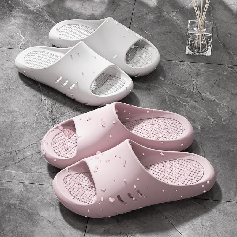 Bathroom Antibacterial Anti-Slip Slippers for the Elderly, Eva Soft-Soled Indoor Solid Silent Slippers, Enhanced Anti-Slip and Wear-Resistant for Bathing