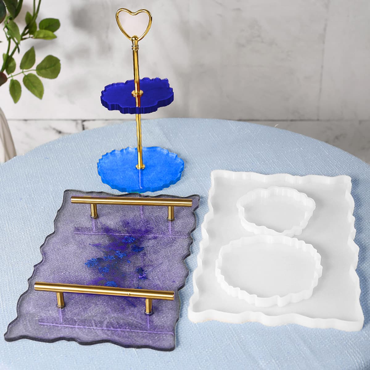 DIY resin drip silicone mold creative ornament tray inverted mold reusable mold creative handmade mold