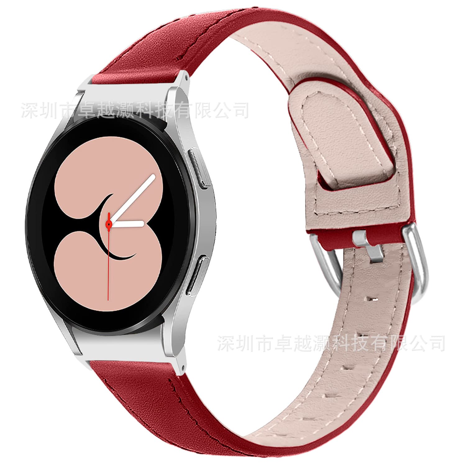 Suitable for Samsung Galaxy Watch4 smart watch high-end leather 42MM/46MM new leather strap