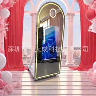 Cross-Border Magic Mirror Photo Booth AI Face Swap Photo Booth Outdoor Photo Booth