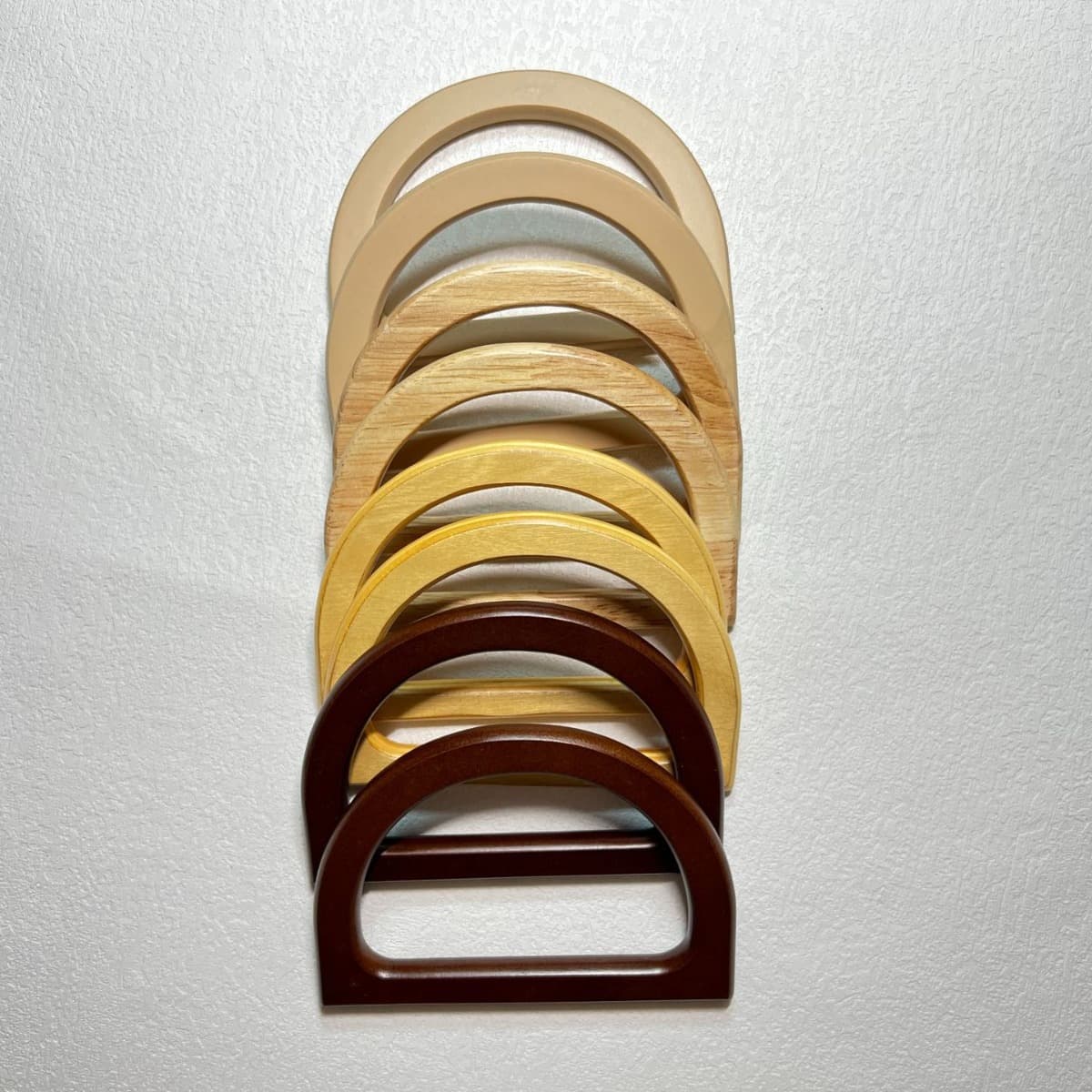 Wooden D-Shape Handle Women's Bag Handle DIY Accessories Gift Box Handle Handbag Material Hardware Accessories