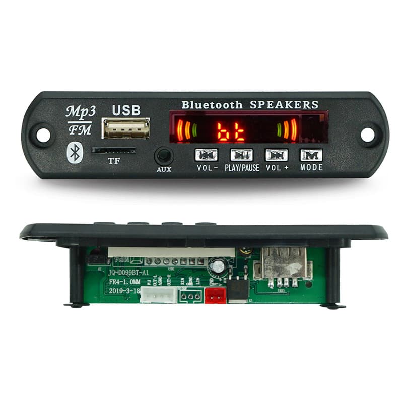 Car MP3 Bluetooth 5.0 Audio Receiver Module FM Radio Motherboard Sound MP3 Decoder Modification Board