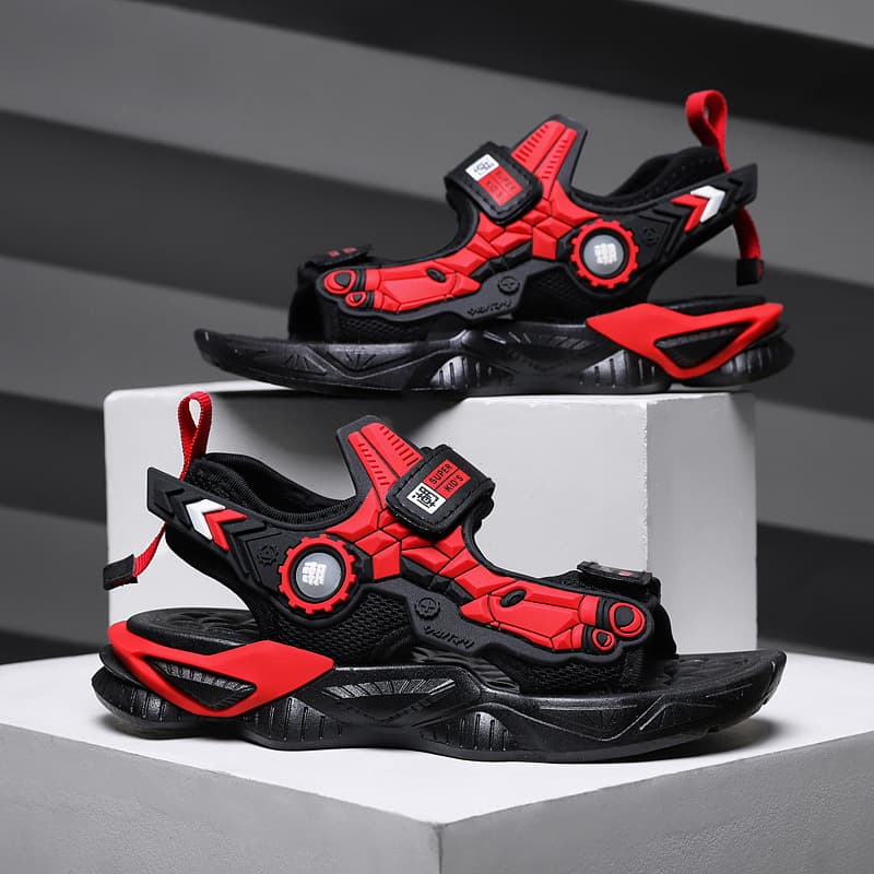 New Summer Boys' Sandals Non-Slip Soft Sole Kids Beach Shoes Boys' Sports Sandals for Older Children