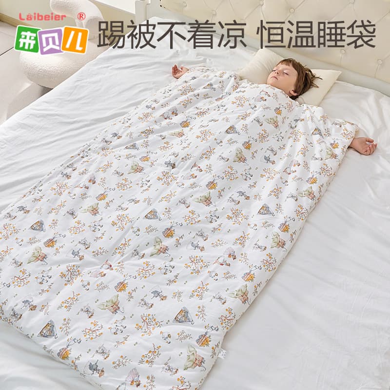 Autumn/Winter Style Warm Dot Fleece Thickened Anti-Kick Blanket Baby Sleepsack, Class A Drop Shipping Children's Sleepsack Thickened Cover Quilt