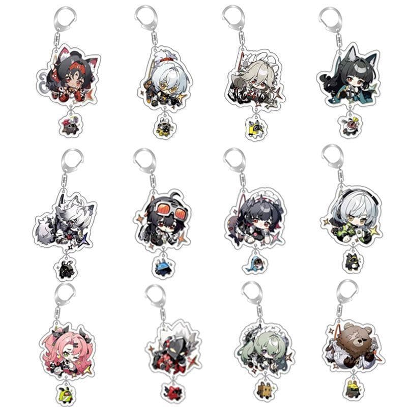 Ellen Xingjianya Acrylic Layered Keychain No. 11 Nicole Nekomata Miyanaga Mina Delina Lycaon Ya