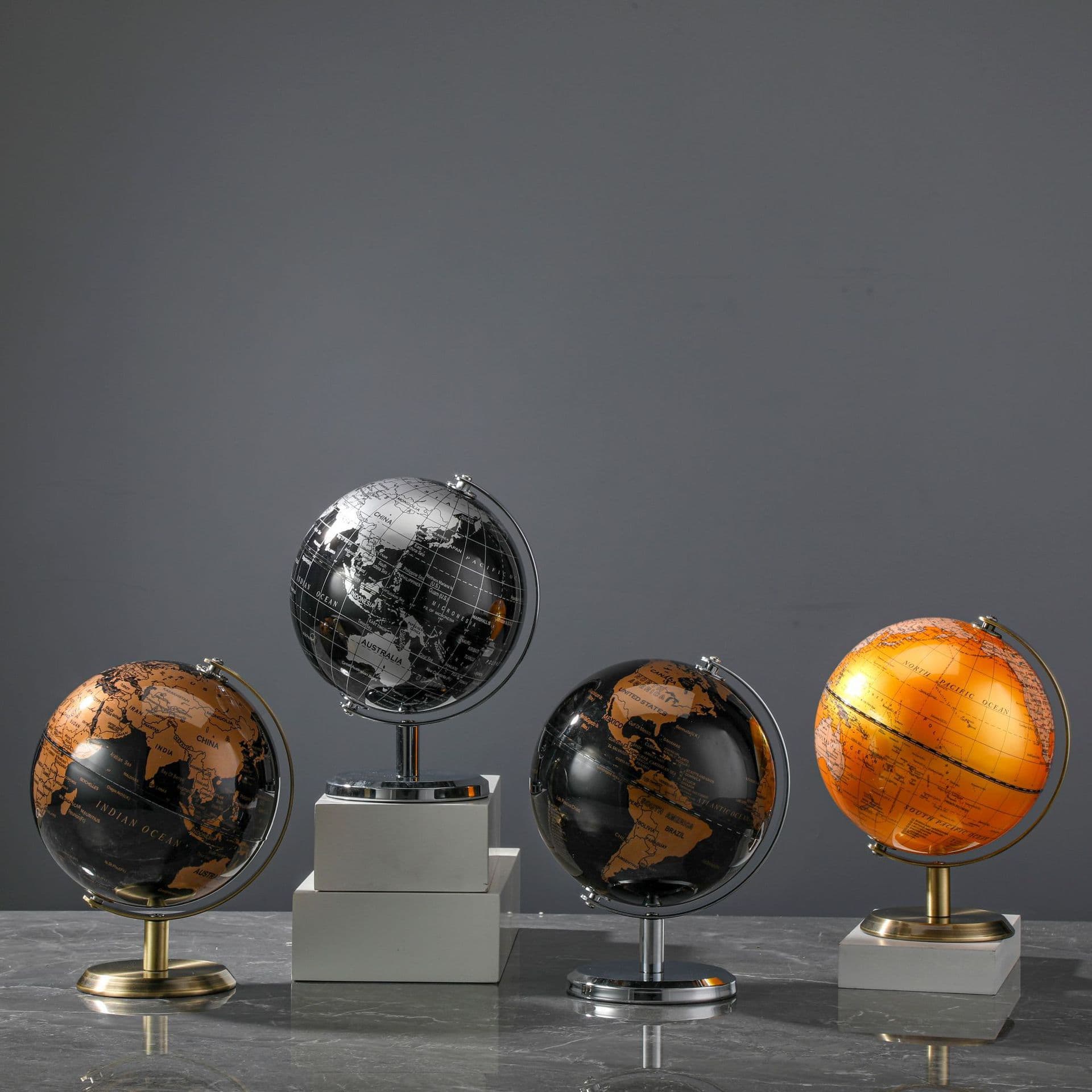 All-English Globe Ornament Small Size Wine Cabinet Office Study Desktop Living Room Home Decor Creative Ornament