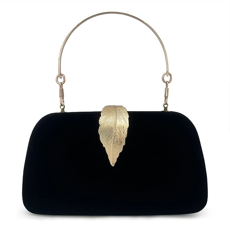 Luxury Women's Small Wallet Pleated Formal Crossbody Metal Leaf Closure Evening Bag Wedding Party Bride Clutch