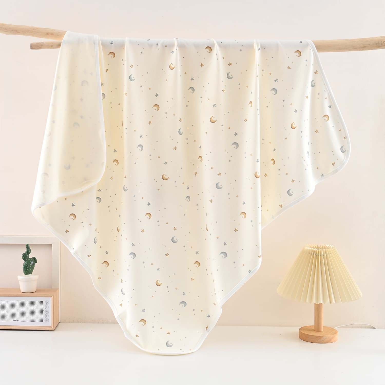 Newborn baby swaddle blanket, pure cotton, large size, suitable for all seasons, 0-3 months.