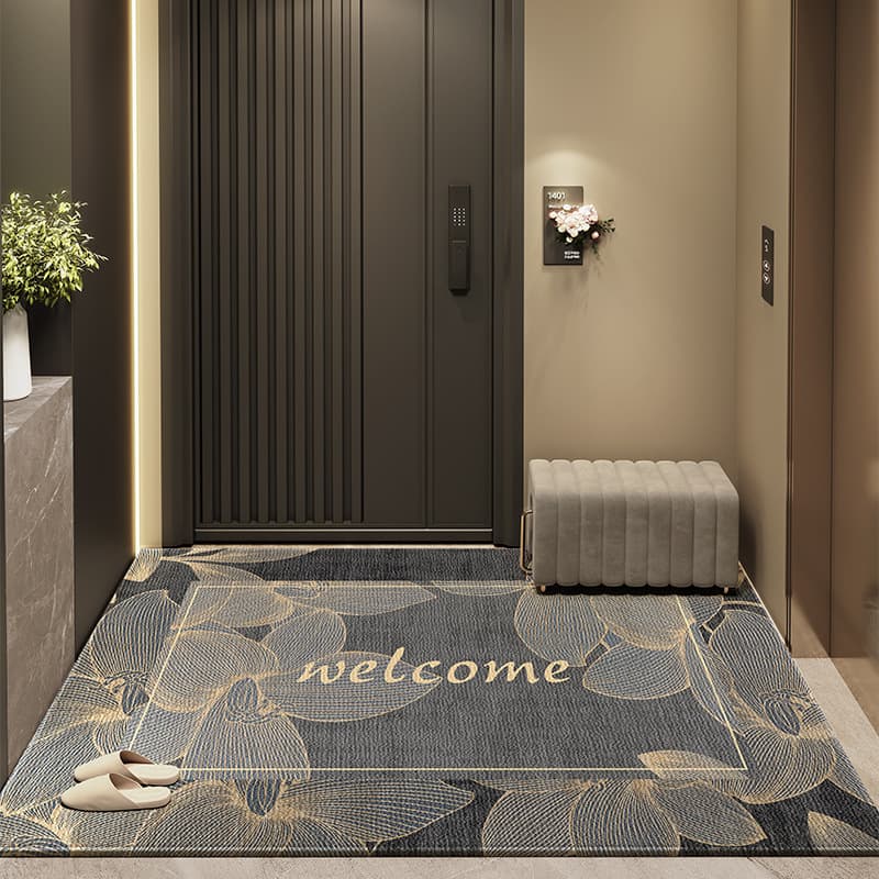 Floor mats, door mats, modern light luxury entrance carpets, door mats, high-end stain-resistant, cuttable household floor mats