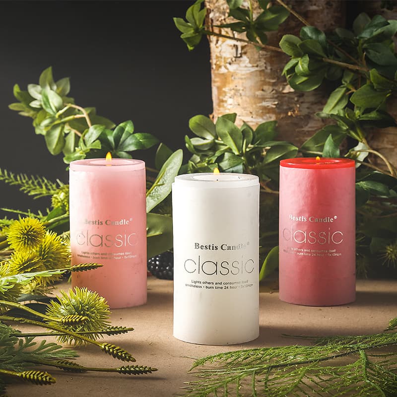 Factory Direct Supply Cylindrical Colorful Scented Candle Romantic Fragrance Candle Smokeless Candle Wholesale