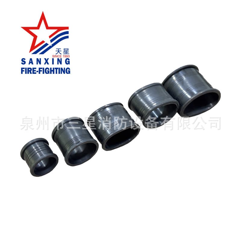 Fire Hose Coupling Rubber Protector: 1.5", 2", 2.5", 3" Black Sleeve, Thickened & Oversized Factory Direct