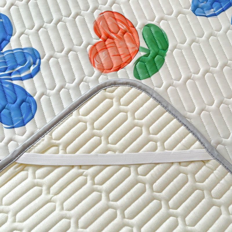 New Latex Cooling Mat with Ice Silk, Machine Washable Three-Piece Set for Student Dorm Single/Double Beds and Home Use with Air Conditioning