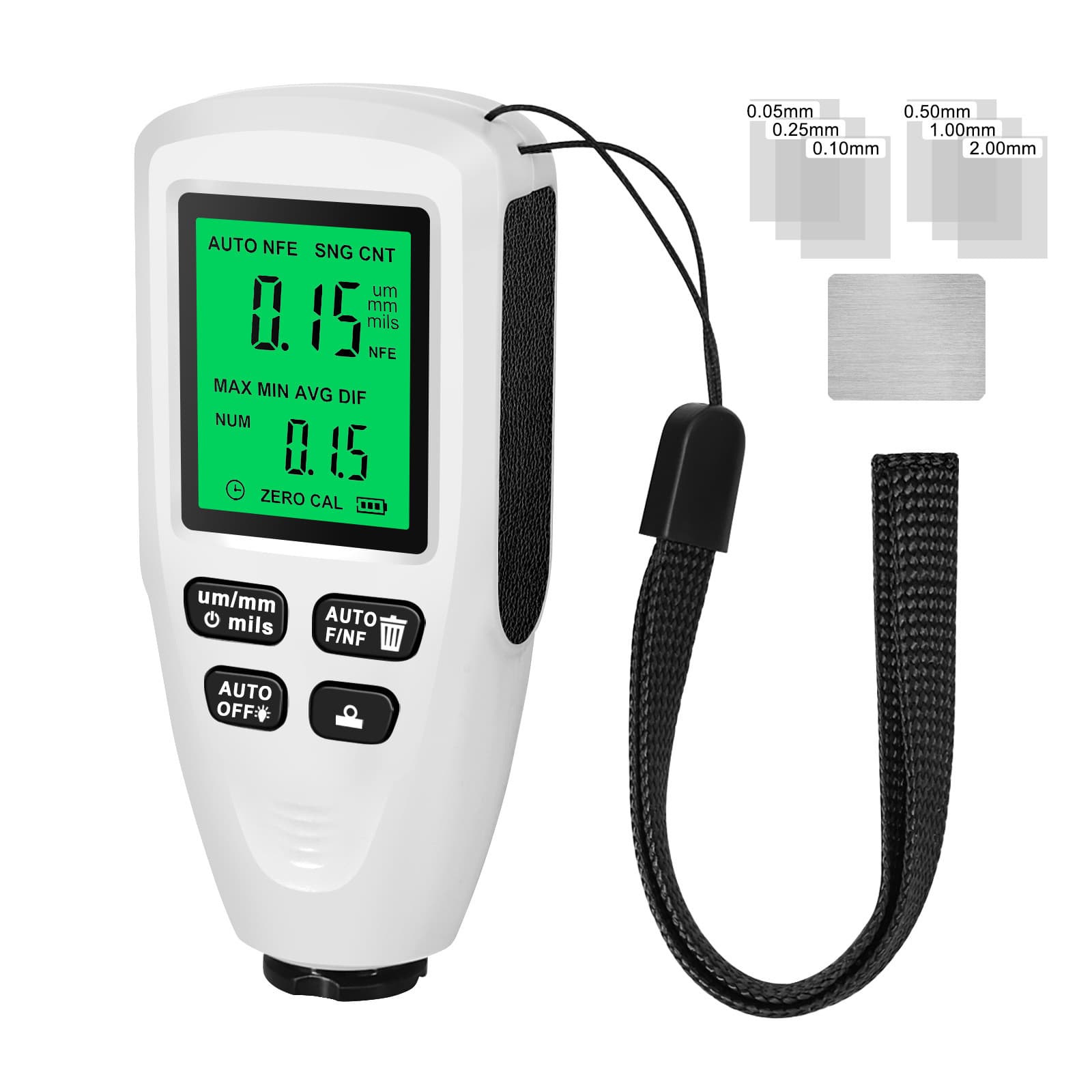 HW300MINI Coating Thickness Gauge, Anti-Slip Paint Meter, Film Thickness Gauge, Automotive Thickness Gauge