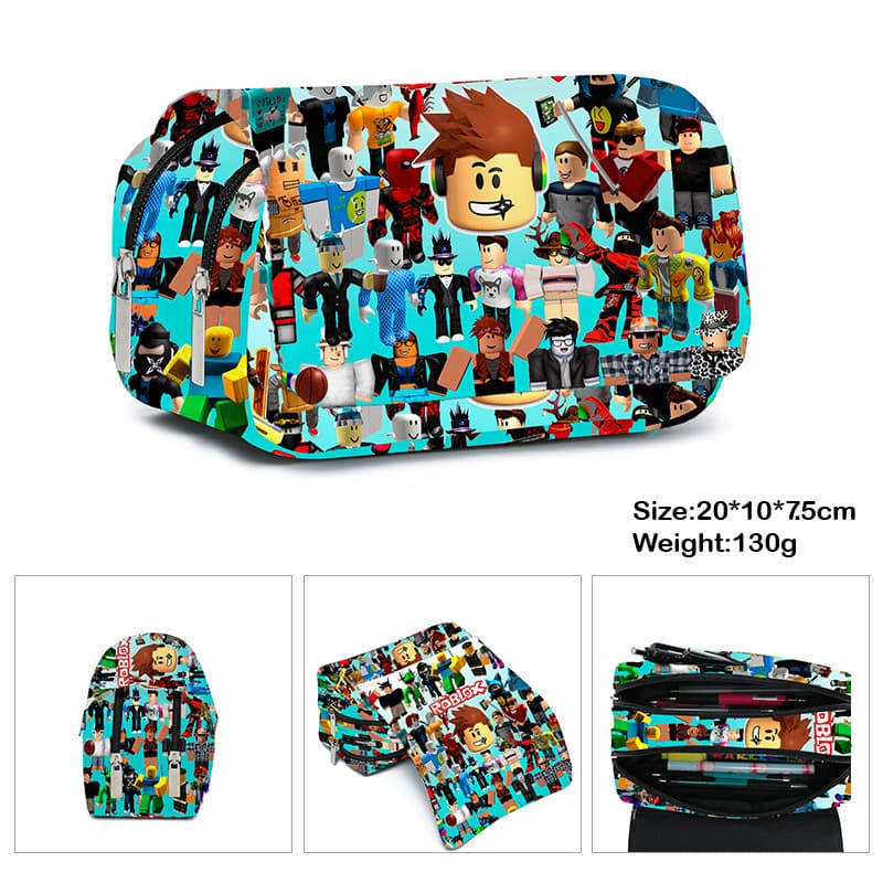 Spot ROBLOX primary school student pencil bag children's cross-border school bag pen Amazon supply pencil case stationery box