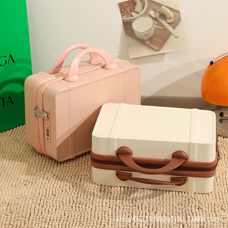 Suitcase Cosmetic Bag Small Suitcase Cute Candy Color 14-inch Password Box Storage Bag Accompanying Gift Box Wholesale