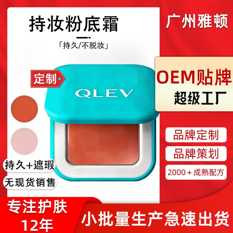 Long-Wear Foundation Cream Custom Private Label Extended Wear No-Smudge Concealer Natural Finish Cosmetics Custom Processing Factory