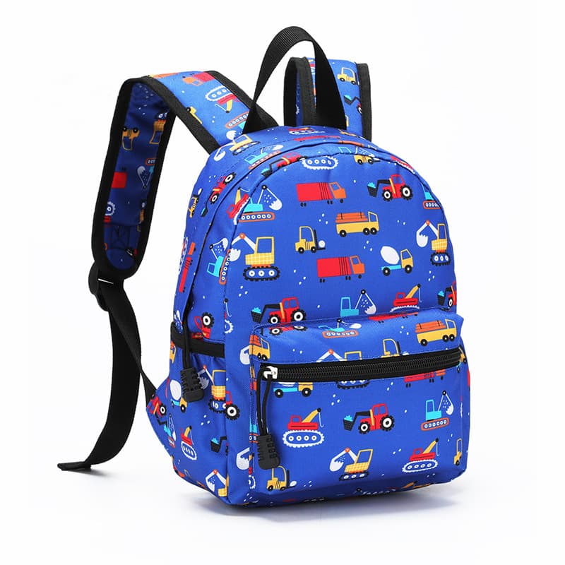 New 13-Inch Children's Backpack, Cartoon Print Stress-Reducing Backpack, Casual Versatile Spine Protection Spring Outing Backpack