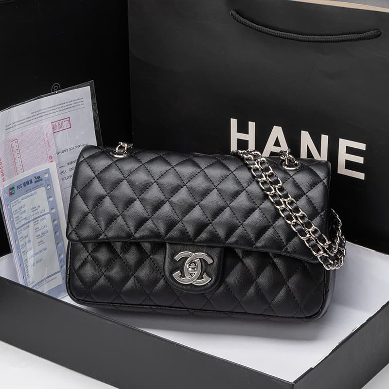 Cross-Border Chanel Cf Classic Quilted Chain Shoulder Bag for Women, Fashionable Versatile Shoulder Bag, Elegant Crossbody Bag