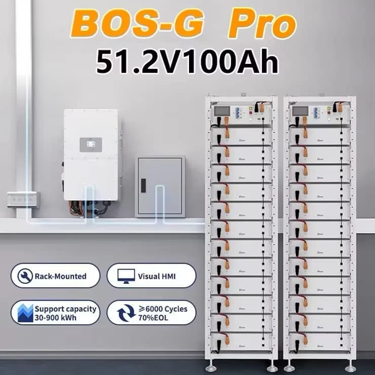 Deye EU Hot Selling High Voltage Lithium Battery BOS-G-PACK5.1 Compatible with Deye Three-Phase High Voltage Inverter