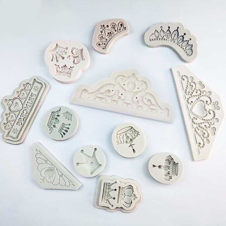 Sanxin Crown Fondant Silicone Mold DIY Chocolate Cake Decoration Baking Tools Pastry Dessert