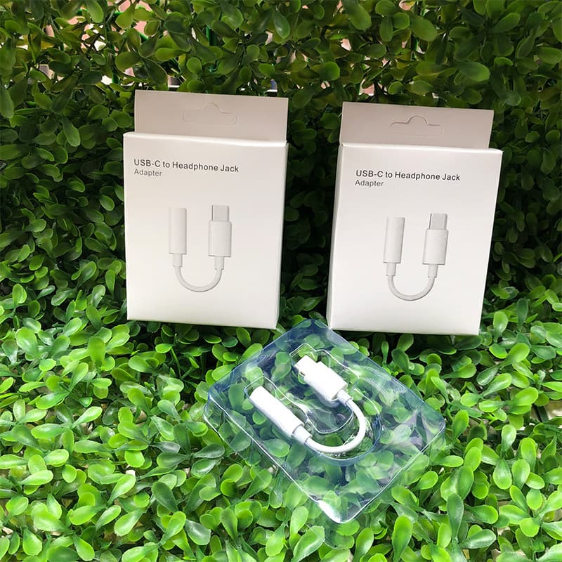Neutral Paper Box for LeEco Type-C Adapter Cables, TYPE-C to 3.5mm Audio Data Cable Packaging