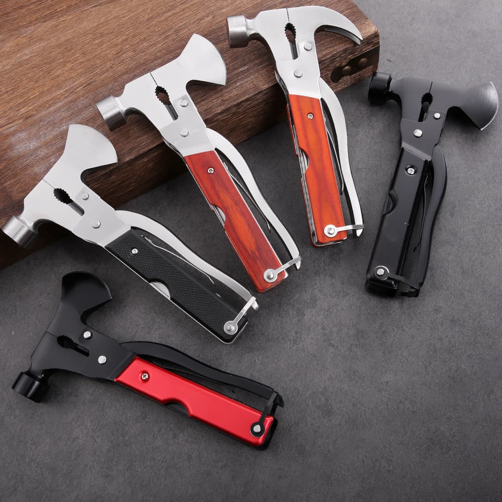 Manufacturer Direct Supply Multi-Function Axe Hammer Portable Outdoor Tool Car Emergency Life-Saving Hammer Window Breaker Multi-Function Hammer
