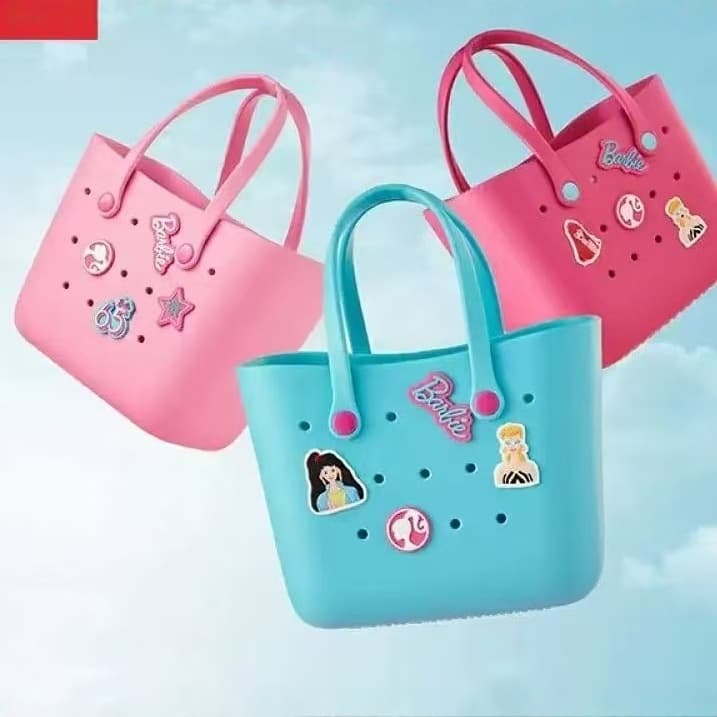 Cross-border famous brand Barbie sun shine hole lunch bag small handbag lunch box bag cartoon clutch bag