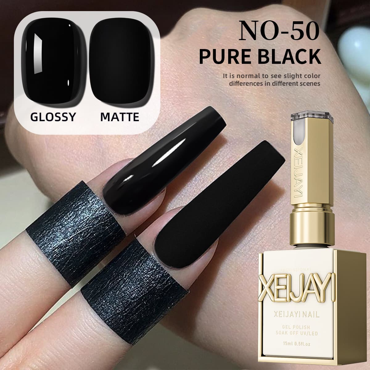 Classic Black Nail Polish 2025 New Versatile Extra Black Pure Black Base Color Nail Art Special