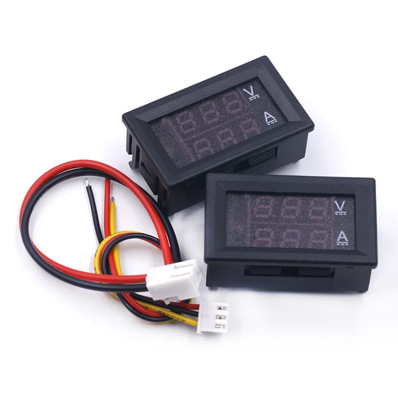 DC0-100V/10A 50A 100A LED DC dual display digital current and voltage meter digital meter