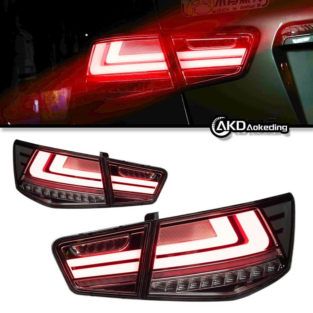Specially used for 2009-13 Kia Forte tail light assembly Forte modified LED running water steering brake light