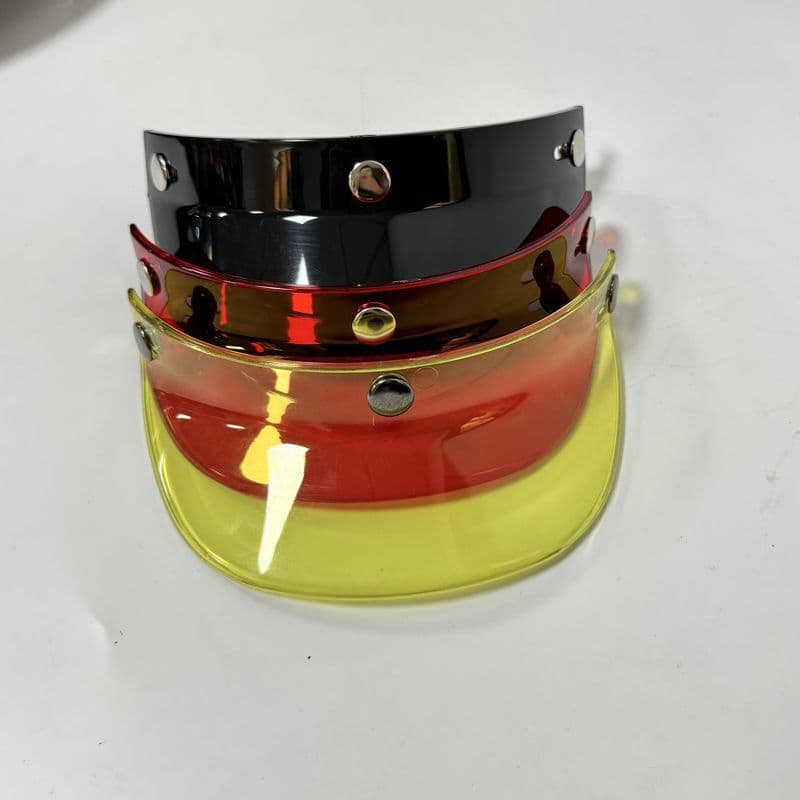 Helmet brim retro helmet three-button brim motorcycle helmet sunshade and sun protection small helmet body half helmet brim motorcycle