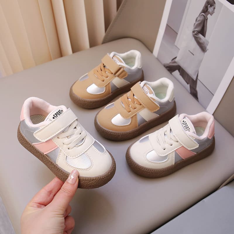 Girls' Spring/Autumn New Style Board Shoes, Baby Shoes, Soft Sole Toddler Walking Shoes, Boys' Board Shoes, German Training Shoes