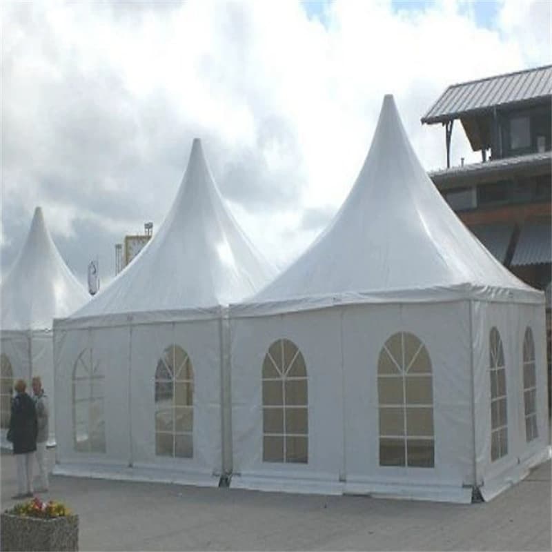 European Wedding Spire Tent Outdoor Aluminum Alloy Exhibition Ceiling Canopy for Events, Wedding Photography, and Banquet Tent