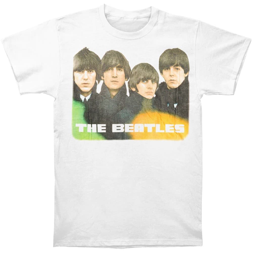 European and American Retro Casual The Beatles Beetles Rock Direct Spray Printed Drop-Shoulder Men's T-Shirt