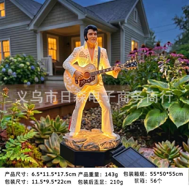 New Cross-border Resin Dinosaur Garden Light Dragon Garden Outdoor Solar Landscape Decorative Ornament