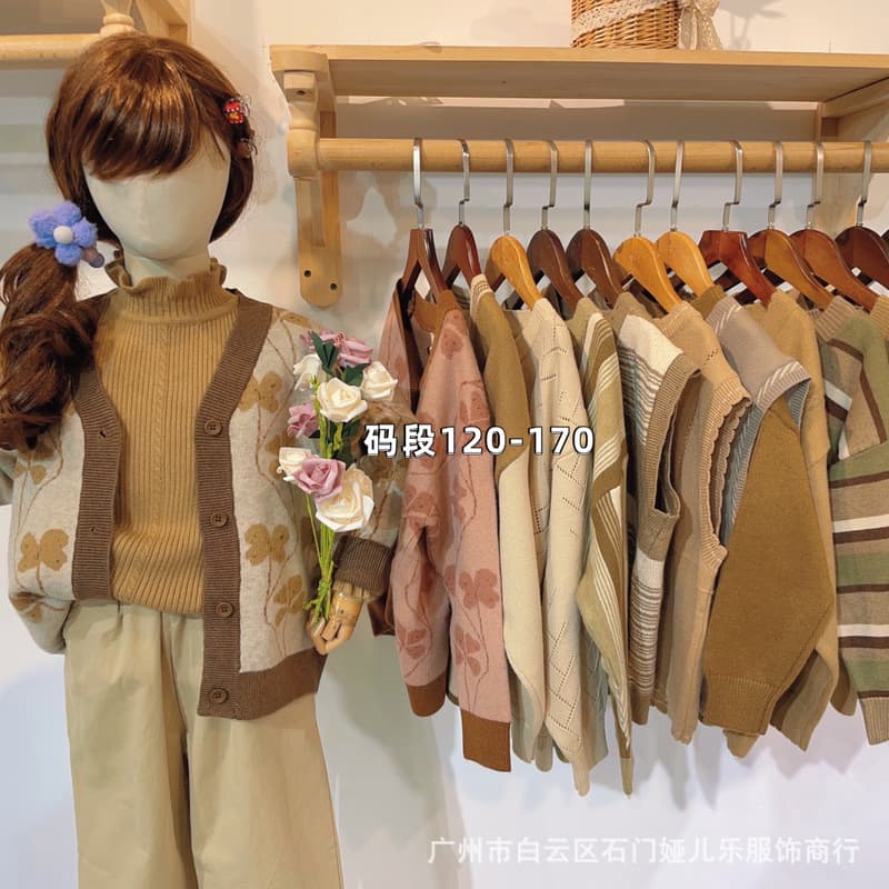 Brand Discount Kids Sweaters Boys Girls Cardigans Autumn Winter Knitwear Jackets Children's Clothing Factory Wholesale