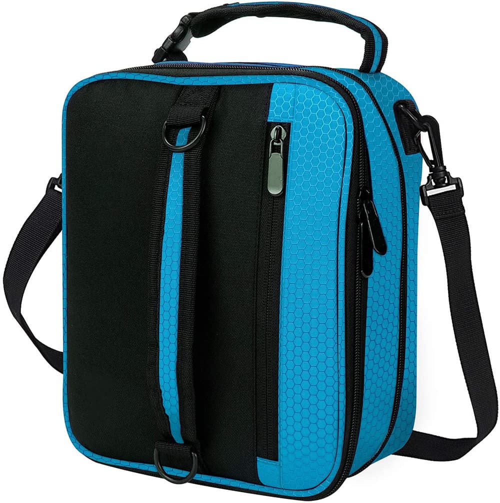Cross-border supply leak-proof insulated lunch bag, blue lunch bag, multi-functional insulated box, storage pouch.