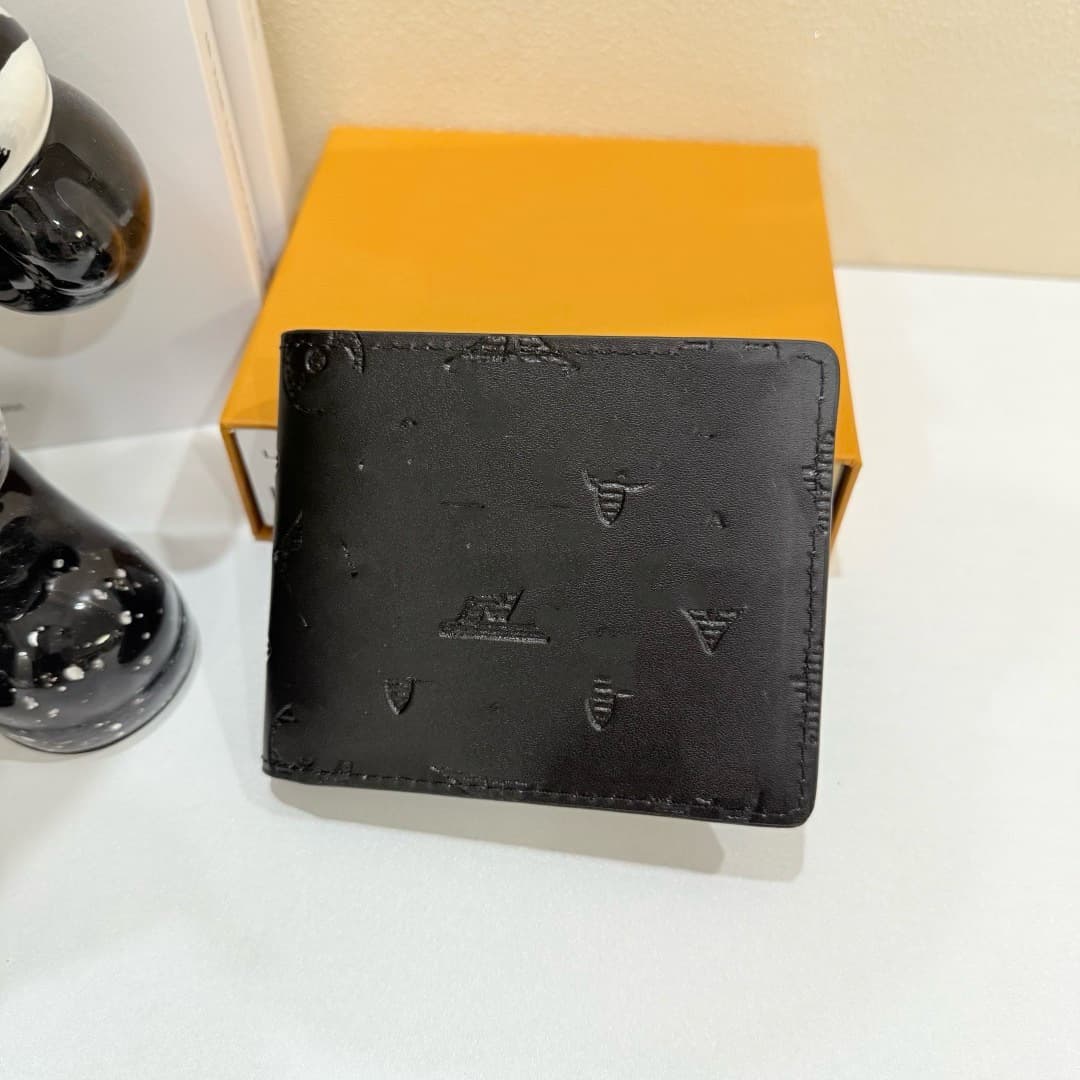Donkey Brand Genuine Leather Men's Short Bifold Wallet Multi-function Card Holder ID Case Coin Purse Cross-border High Version